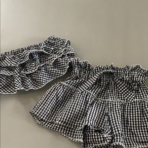 Gingham Tiered 2-Piece Set